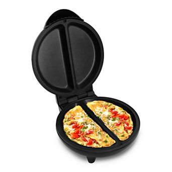 Elite Cuisine Non-Stick Dual Omelet & Frittata Maker with Cool Touch Handle