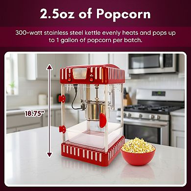 Elite Cuisine Classic Tabletop 2.5-oz. Kettle Popcorn Maker