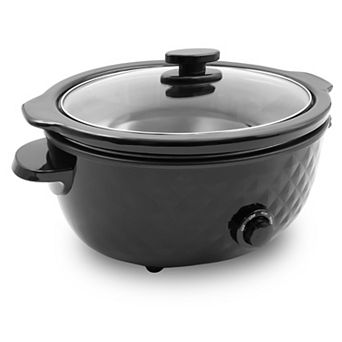 Elite Cuisine 6-qt Slow Cooker with Adjustable Settings and Keep Warm