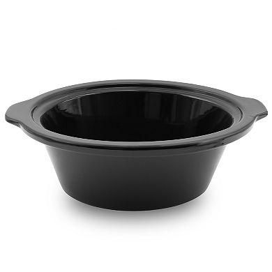 Elite Cuisine 6Qt. Slow Cooker with Adjustable Settings and Keep Warm