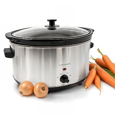 Elite Cuisine 8.5-qt. Stainless Steel Slow Cooker