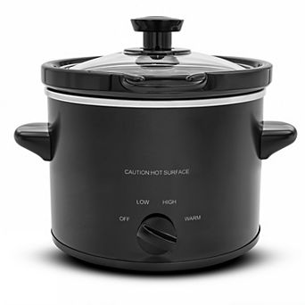 Elite Cuisine 2-qt Slow Cooker with Adjustable Settings and Keep Warm