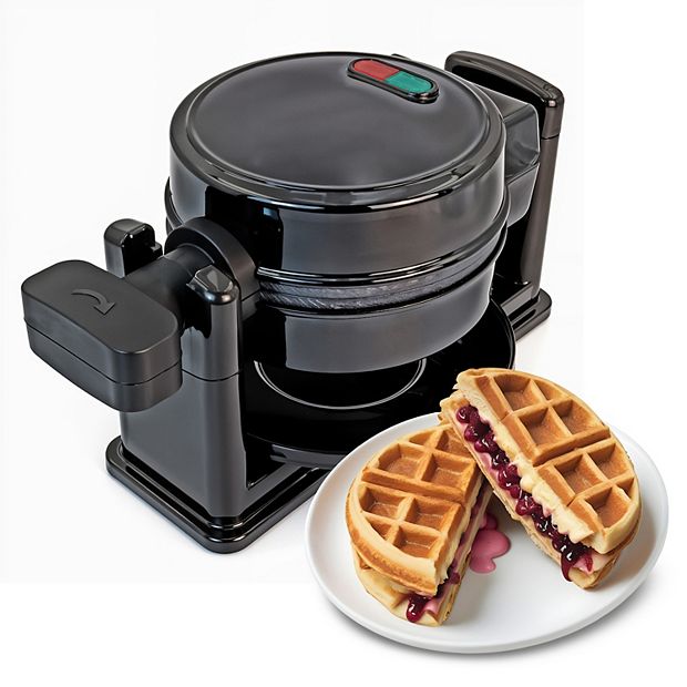 Elite Cuisine Flip Belgian 1.25-in. Waffle Maker