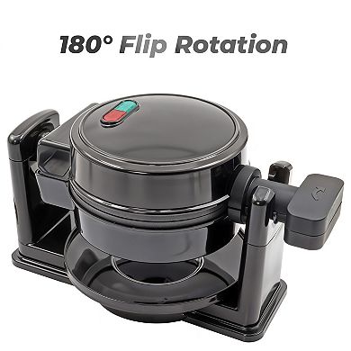 Elite Cuisine Flip Belgian 1.25-in. Waffle Maker