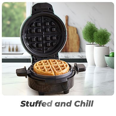 Elite Cuisine Stuffed Extra Thick Belgian Waffle Maker