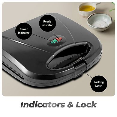 Elite Cuisine Electric Dual Panini/Sandwich Maker