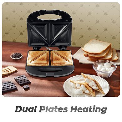 Elite Cuisine Electric Dual Panini/Sandwich Maker