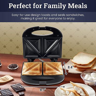 Elite Cuisine Electric Dual Panini/Sandwich Maker