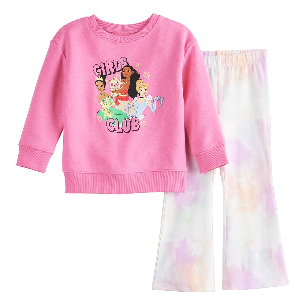 Disney Princess Baby & Toddler Girl Graphic Sweatshirt & Flare Leggings ...