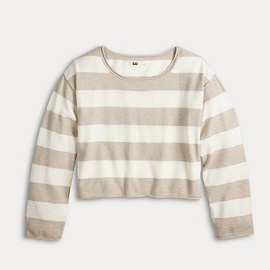 Juniors' SO® Soft Boatneck Top