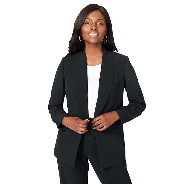 Jessica London Women's Plus Size Cinch Back Bi-stretch Blazer