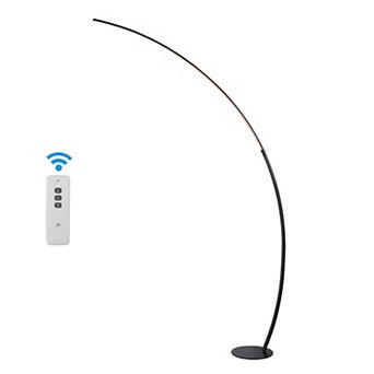 Enzo Contemporary Minimalist Metal Arc Dimmable Integrated Led Floor Lamp