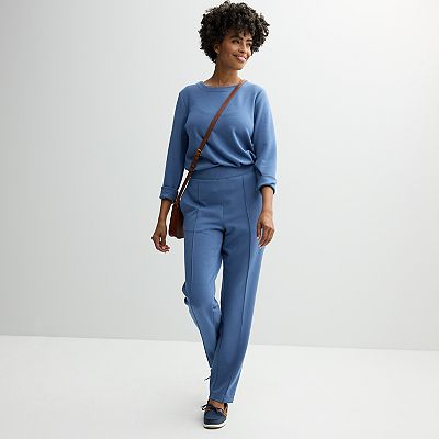 Women's Croft & Barrow® Pintuck Travel Knit Pants