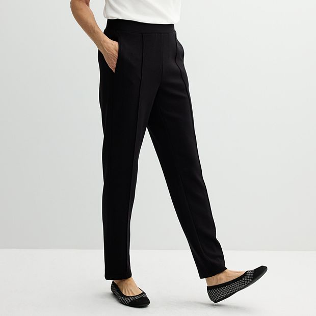 Women's Croft & Barrow® Pintuck Travel Knit Pants