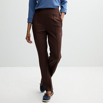 Women's Croft & Barrow® Pintuck Travel Knit Pants