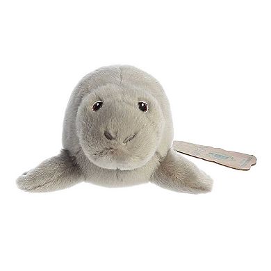 Aurora Small Grey Eco Nation Eco Softies 8" Manatee Eco-friendly Stuffed Animal