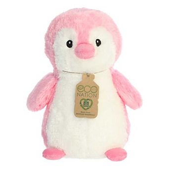 Aurora Medium Pink Eco Nation Eco Hugs 12" Penguin Pink Eco-friendly Stuffed Animal