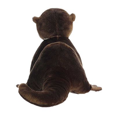 Aurora Large Brown Eco Nation Eco Hugs 16" River Otter Eco-friendly Stuffed Animal