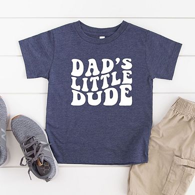 Dad's Little Dude Youth Short Sleeve Graphic Tee