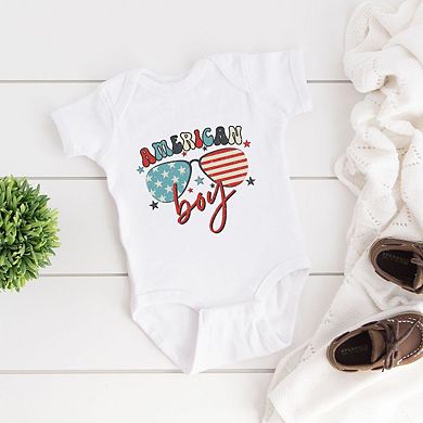 American Boy Sunglasses Baby Bodysuit