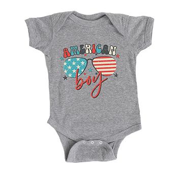 American Boy Sunglasses Baby Bodysuit
