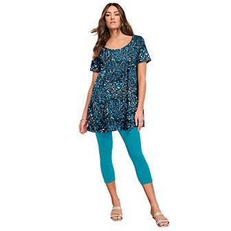 Roaman's Women's Plus Size Ultimate Scoopneck Swing Tunic