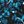 Teal Swirly Leaves