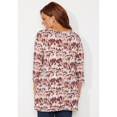 Catherines Women's Plus Size Seasonless Swing Tunic
