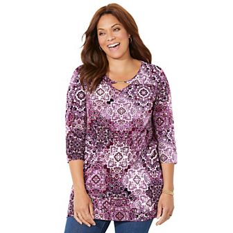 Catherines Women's Plus Size Seasonless Swing Tunic