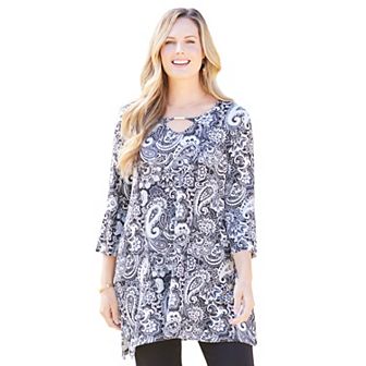 Catherines Women's Plus Size Seasonless Swing Tunic
