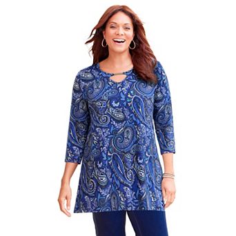 Catherines Women's Plus Size Seasonless Swing Tunic