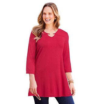 Catherines Women's Plus Size Seasonless Swing Tunic