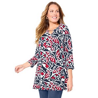 Catherines Women's Plus Size Seasonless Swing Tunic