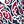 Navy Red Scroll