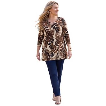 Catherines Women's Plus Size Seasonless Swing Tunic