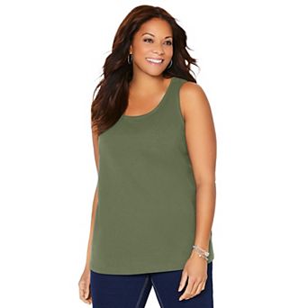 Catherines Women's Plus Size Petite Suprema Tank