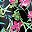 Black Tropical Floral