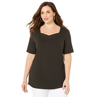 Catherines Women's Plus Size Suprema Sweetheart Tee