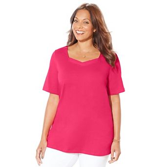Catherines Women's Plus Size Suprema Sweetheart Tee