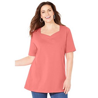 Catherines Women's Plus Size Suprema Sweetheart Tee