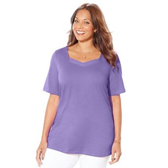 Catherines Women's Plus Size Suprema Sweetheart Tee