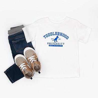 Toddlerhood University Toddler Short Sleeve Graphic Tee