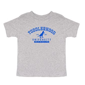 Toddlerhood University Toddler Short Sleeve Graphic Tee