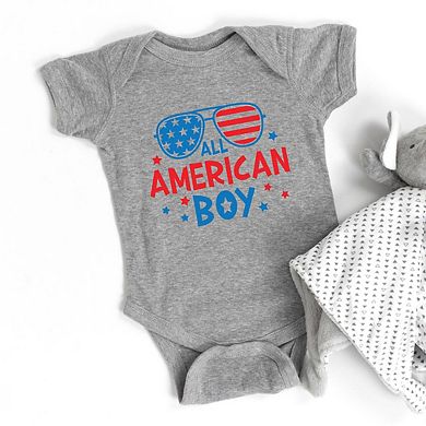 All American Boy Sunglasses Baby Bodysuit