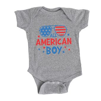 All American Boy Sunglasses Baby Bodysuit