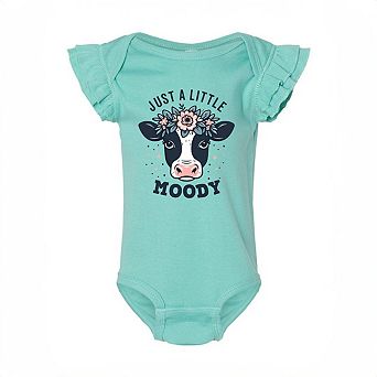 A Little Moody Baby Flutter Sleeve Bodysuit