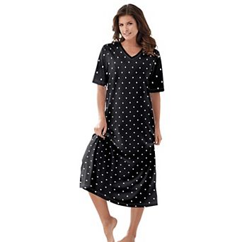Dreams & Co. Plus Size Long Print Sleepshirt