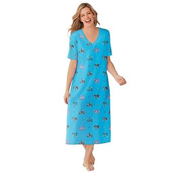 Dreams & Co. Plus Size Long Print Sleepshirt