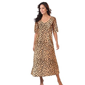 Dreams & Co. Plus Size Long Print Sleepshirt