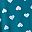 Deep Teal Hearts
